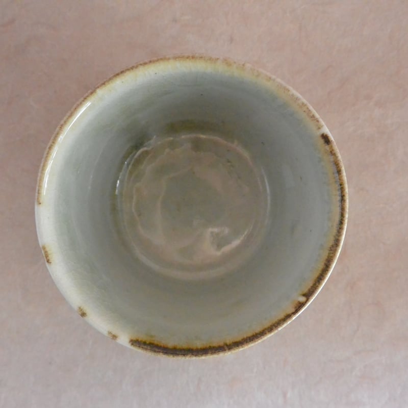 瀬戸　太白手？　竹林　賢人図　蕎麦猪口　厚作り 赤絵蕎麦猪口 011 | 桃居 online 展覧会