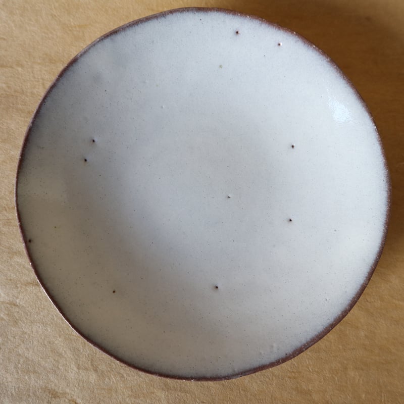 村上躍さん 藁灰釉丸皿 【公式通販】
