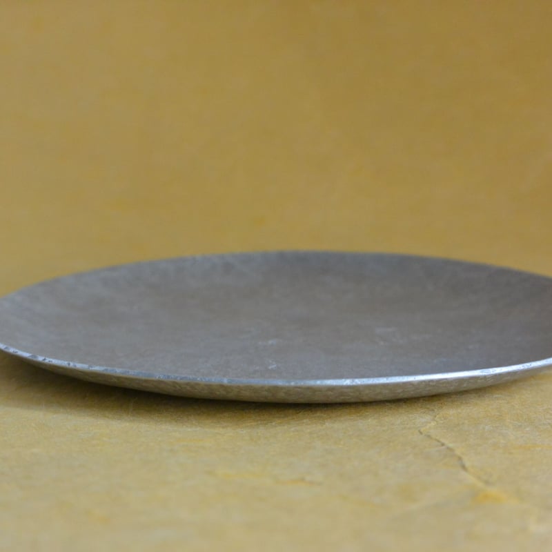 渡辺遼造形作家金工作家アルミニウムお皿と平皿2枚セット