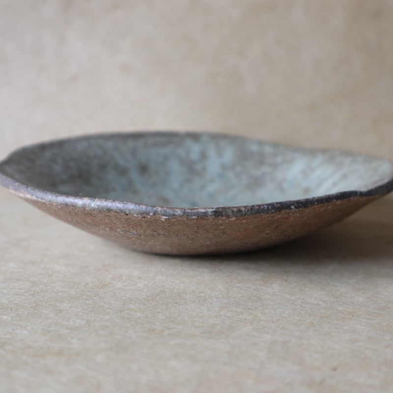 大皿 灰釉大皿 陶器 雪ノ浦裕一 31 灰釉紫陽花文鎬四方大皿 ｜ 暮らしのうつわ花田