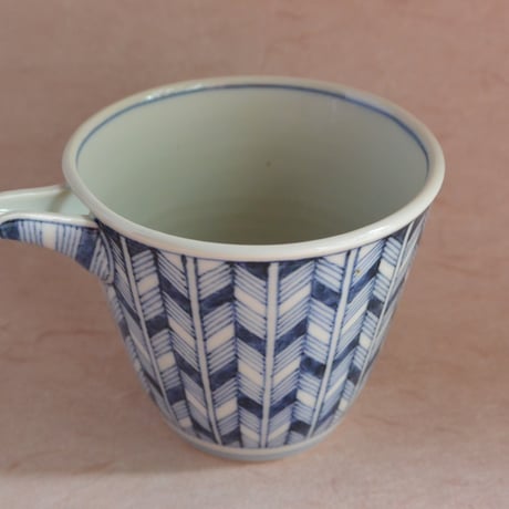 染付花鳥扁壺 置物・中国陶器(酒器・扁壷) □染付・青花 本体のみ(