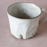 面取粉引マグ 074