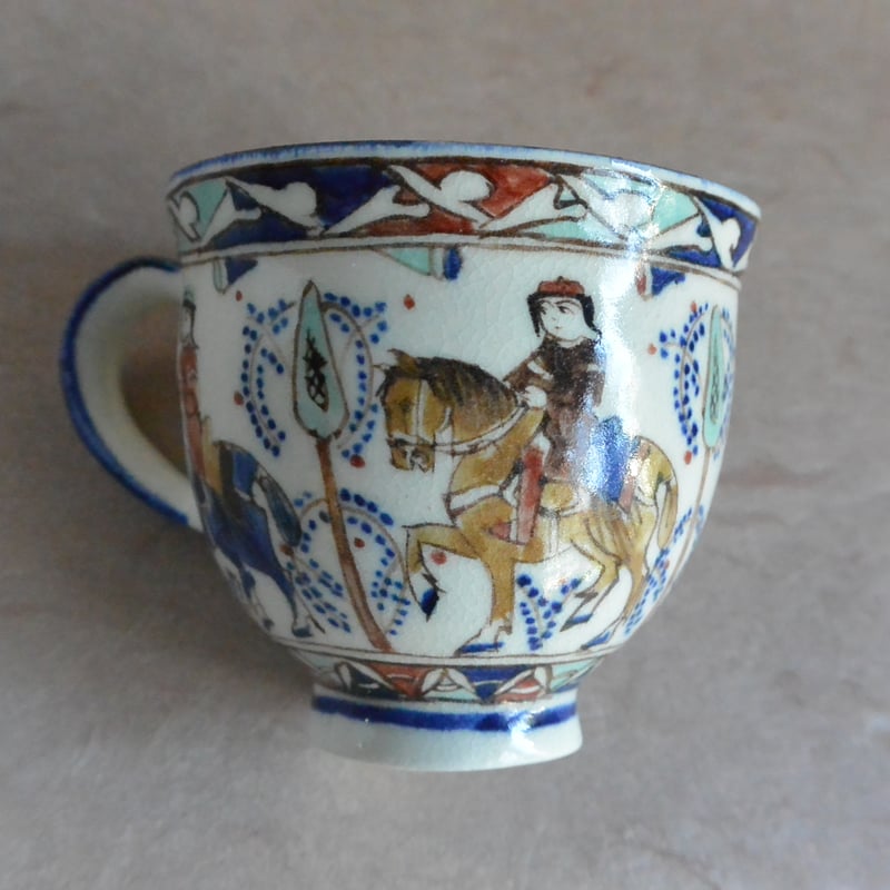 色絵ペルシャ騎馬文 コーヒーカップ＆ソーサー 017 | 桃居 online 展覧会
