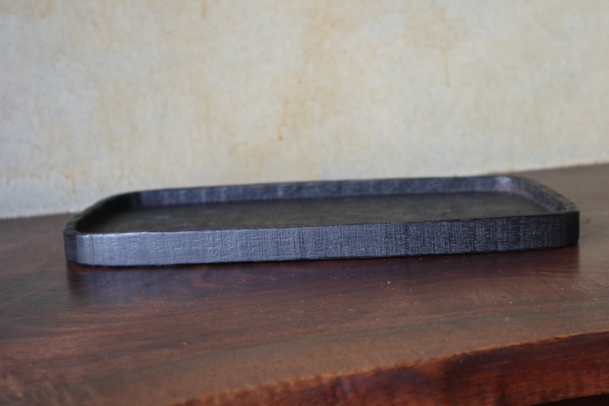 富山孝一さん 漆 ハツリ盆 十二角 ソバン soban fit=scale-down,w=1200