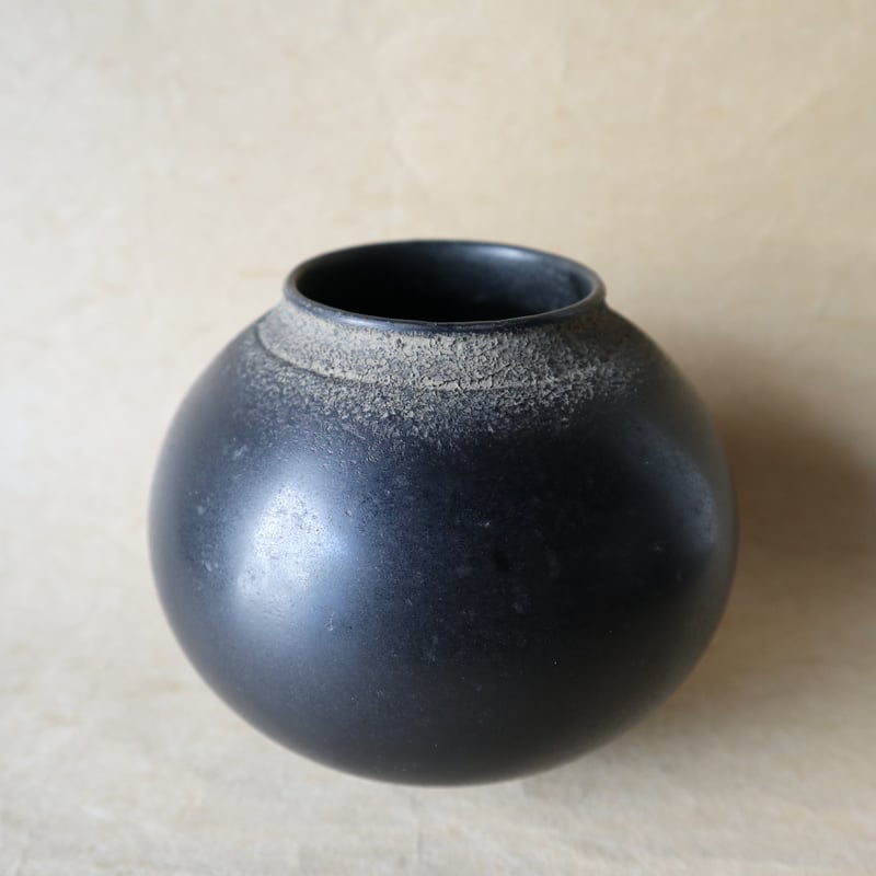 安齋賢太　黑花器 安齋賢太黑花器
