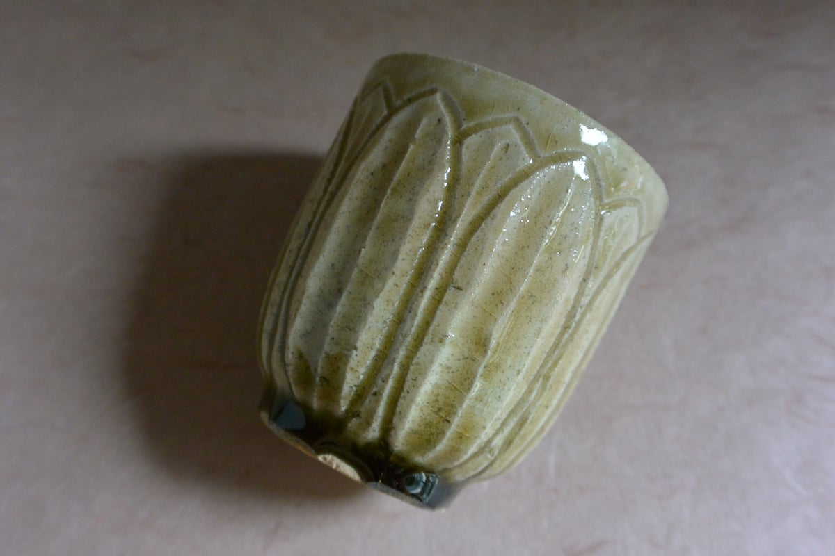 灰釉湯呑 (浅野 陽）未使用 新品同様 灰釉湯呑 (浅野 陽）未使用 新品同様 灰釉湯呑 (浅野 陽）未使用