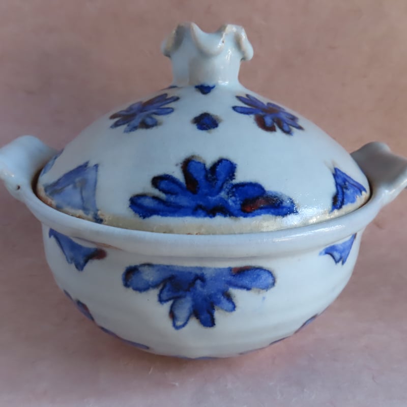 青白釉花紋土鍋 043 | 桃居 online 展覧会