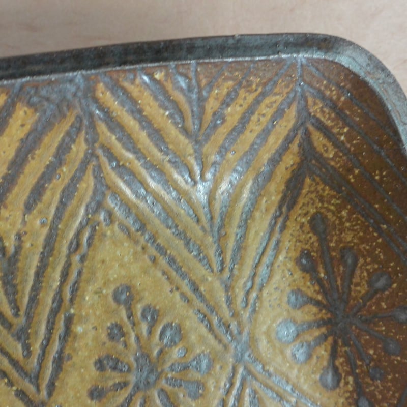 陶器 楓色絵図 五角形鉢 Ab-181 陶器 楓色絵図 五角形鉢 Ab-181