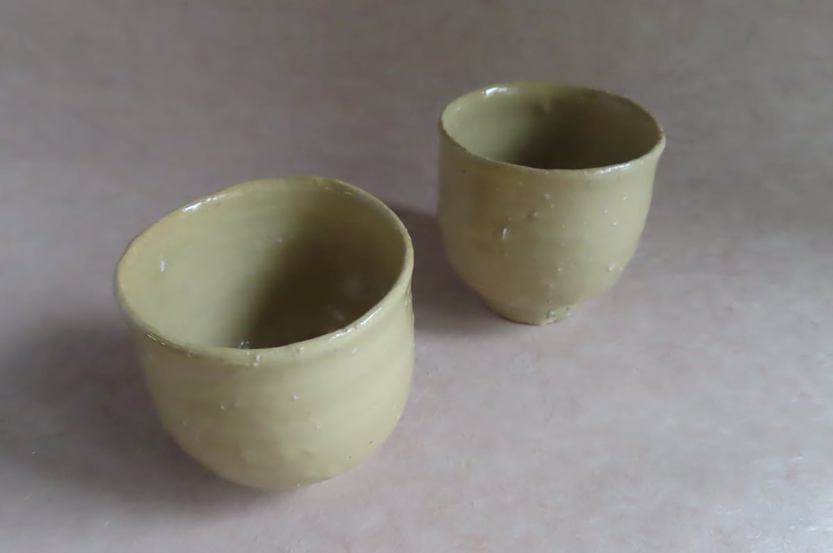 黄唐津湯呑 M010 | 桃居 online 展覧会