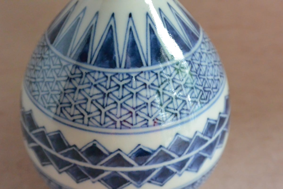 染付地文徳利 022 | 桃居 online 展覧会