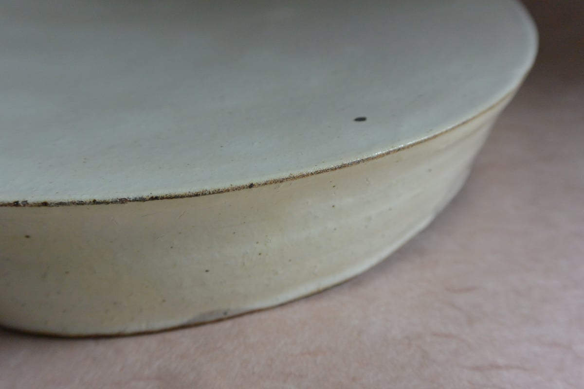 花岡隆　大皿　半月皿　粉引　2枚セット 花岡隆 大皿 半月皿 粉引 2枚セット 皿・飯碗・箸置 花岡隆