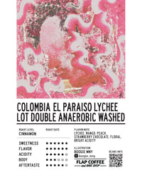 [100g][Cinnamon Roast] Colombia エル・パライソ農園 ライチロット  El Paraiso Lychee Lot Double Anaerobic Washed