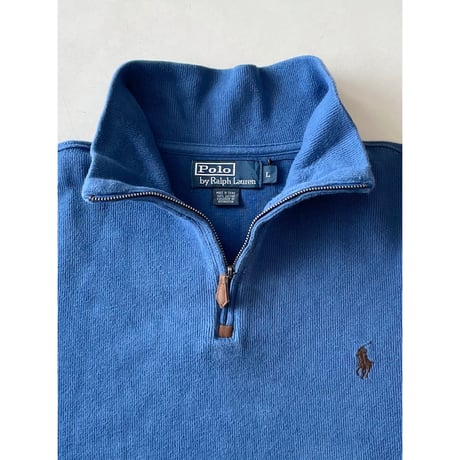 USED POLOラルフローレン ハーフzipシャツ L