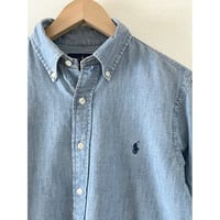 USED RALPH LAUREN ボタンダウン　シャンブレーシャツ S