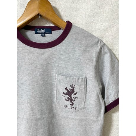USED POLOラルフローレン リンガーポケットTシャツ　ボーイズ140