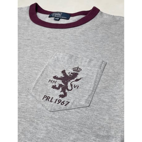 USED POLOラルフローレン リンガーポケットTシャツ　ボーイズ140