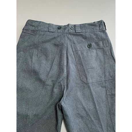 USED 80's スイス軍　デニムワークパンツ 45/80