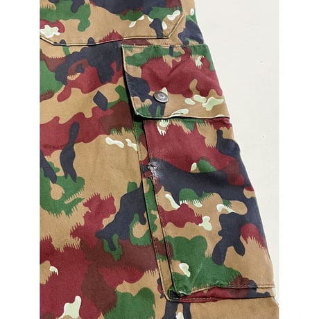 USED 80's スイス軍　M83 アルペンカモカーゴパンツ  44/72