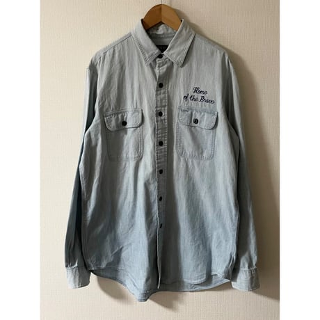 USED POLO ラルフローレン シャンブレーシャツ M