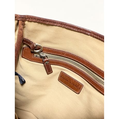 USED Ralph Lauren PVC/レザートートバッグ