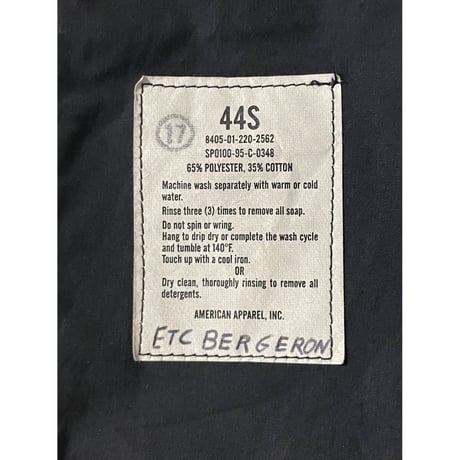 USED 90's US ARMY オールウェザーコート　黒 44s