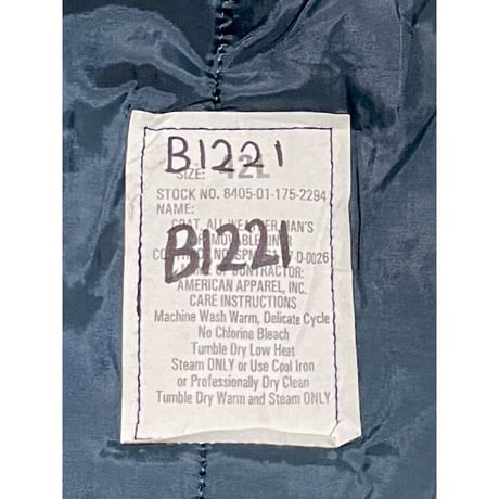 USED US NAVY オールウェザーコート 42L ライナー付き