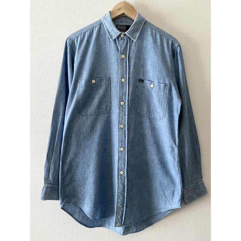USED POLOラルフローレン シャンブレーシャツ M ネコ目ボタン | FBR