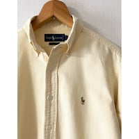 USED 90's ラルフローレン オックスフォードボタンダウンシャツ　16-35