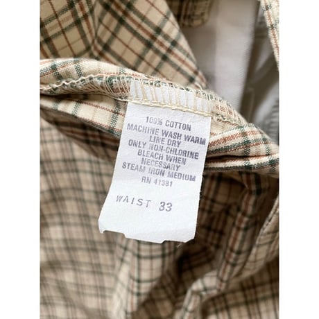 USED POLO COUNTRY チェックショーツ 33 Made in USA