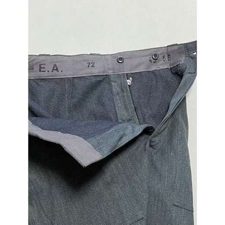 USED スイス軍　デニムワークパンツ 34/28相当　26