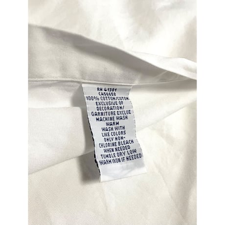 USED  Ralph Lauren ボタンダウンシャツ　白 L ブロード