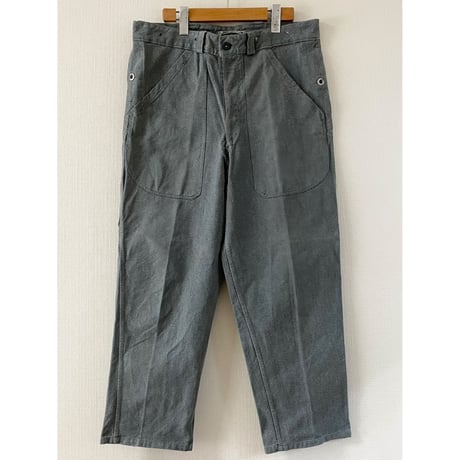 USED スイス軍　デニムワークパンツ メタルボタン　34/28相当 30