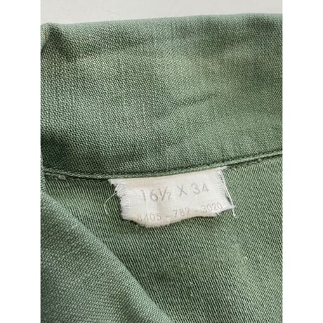 VINTAGE 70's US ARMY OG107 ユーティリティシャツ 4th 16 1/2×34