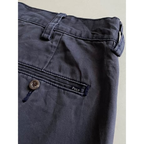 USED POLO ラルフローレン ツータックチノショーツ NVY 34