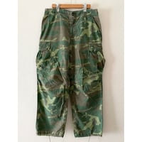 VINTAGE  60's US ARMY ジャングルファティーグパンツ ERDL グリーンリーフカモ MEDIUM-REGULAR