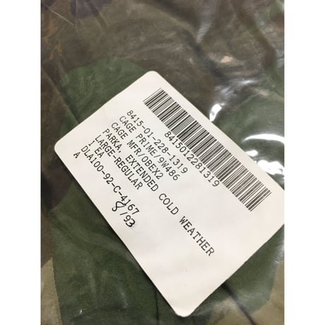 DEAD STOCK US ARMY GEN1 ゴアテックスパーカー ウッドランド　L-R デッドストック