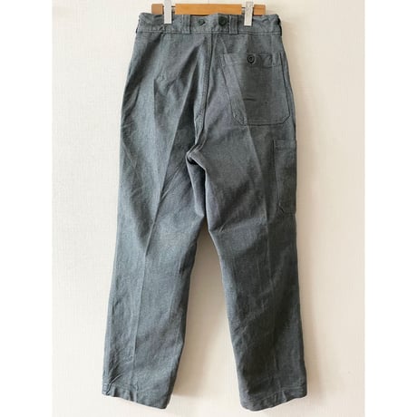 USED 80's スイス軍　デニムワークパンツ 45/80