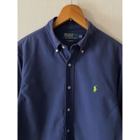 USED POLO ラルフローレン ボタンダウンシャツ M ピンオックス