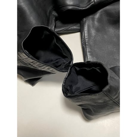 USED 80's フランス軍　モーターサイクルレザーコート 108M