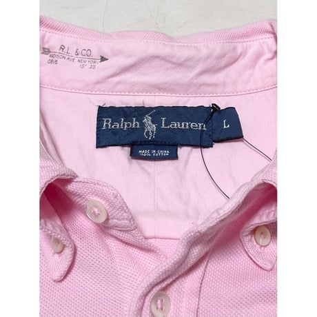 USED Ralph Lauren かのこ　ボタンダウンシャツ L
