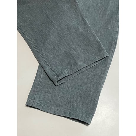 VINTAGE 60〜70's スイス軍　デニムワークパンツ 前期型 アルミボタン　45/76