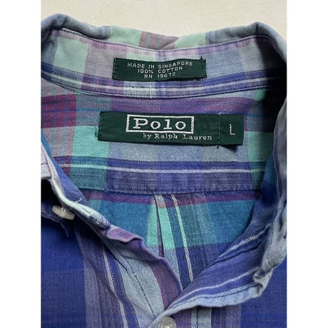 USED POLO B/D シャツ　ボーイズL