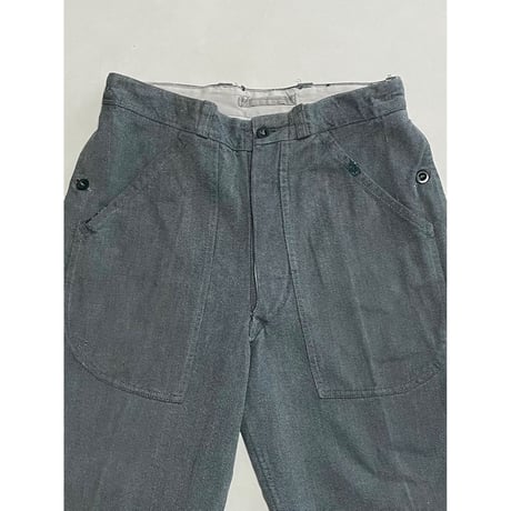 USED スイス軍　デニムワークパンツ 32/28相当 63