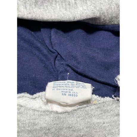 USED 90's 1ST STRING 重ね着風　ラグランスウェットパーカー XL