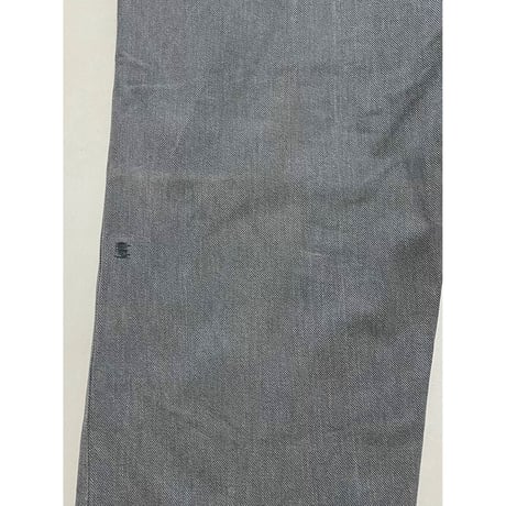 USED スイス軍　デニムワークパンツ メタルボタン 32/28相当 38