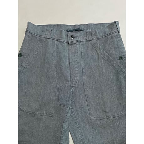 USED スイス軍　デニムワークパンツ　34/28相当　74