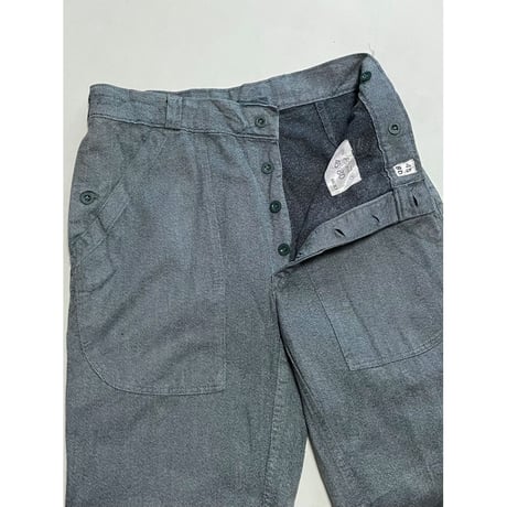 USED 80's スイス軍　デニムワークパンツ　後期型 45/80