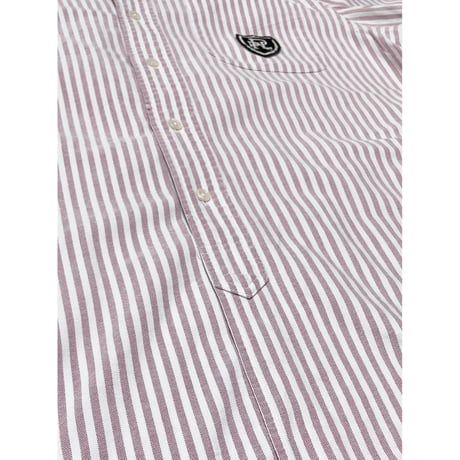 USED Ralph Lauren オックスフォードストライプボタンダウンシャツ L