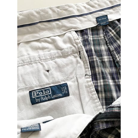 USED POLO ラルフローレン タータンチェックショートパンツ  36
