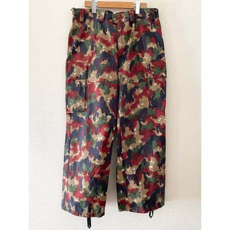 USED 80's スイス軍  M83アルペンカモ　カーゴパンツ  48/72